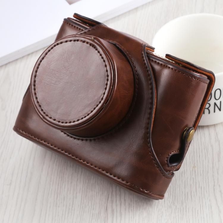 Чехол-сумка из искусственной кожи для всего тела с ремешком для камеры FUJIFILM X10/X20