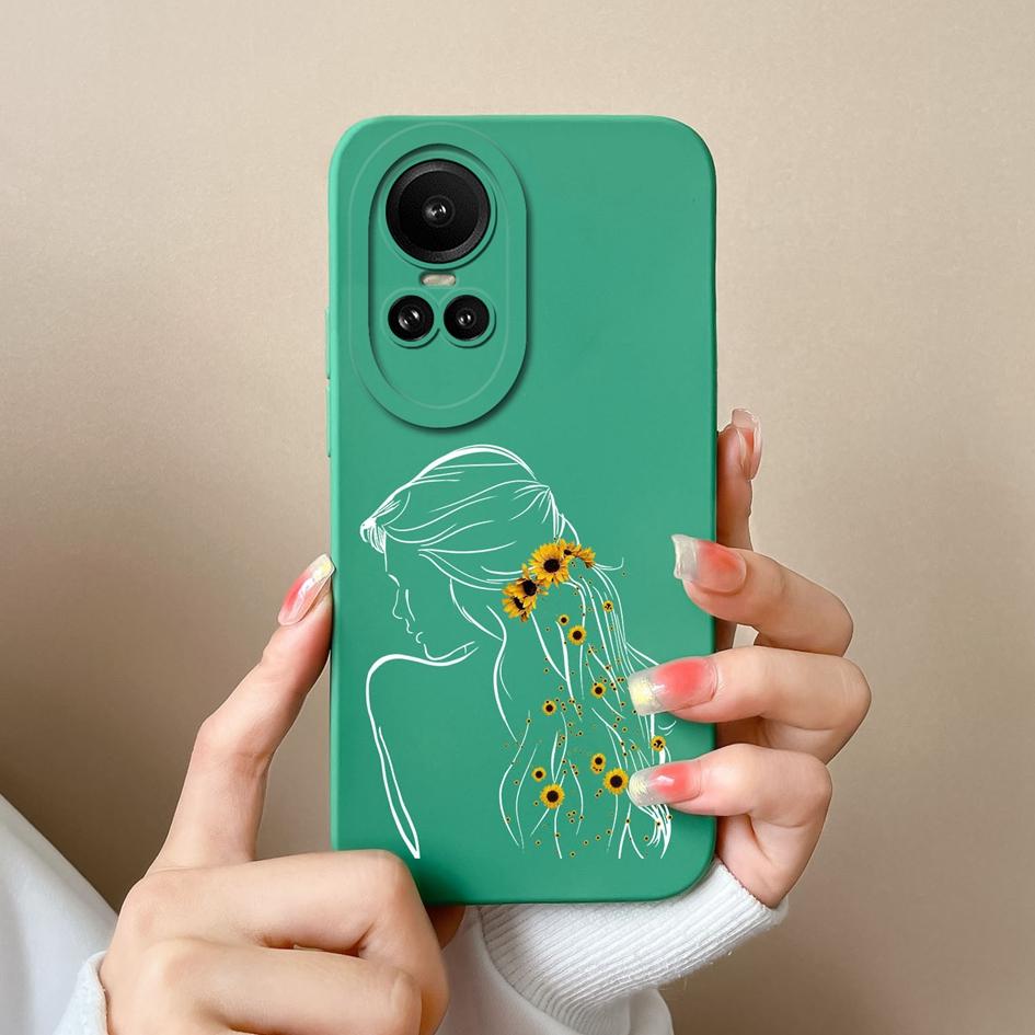Чехол для Oppo Reno 4 5 6 7 8 Lite 8T 10 Pro 5G задняя крышка модный жидкий мягкий силиконовый матовый противоударный защитный чехол для камеры для мальчиков и девочек, бампер для Oppo