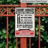 2D Flat Decorative Plaque and Ornament, 1pc Vintage Aluminium Decorative Plaque - Rustic Style Garage Rules Sign with Polish and Wrench Pattern