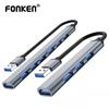 FONKEN 7 Ports Type C HUB USB 3.0 HUB Expander Splitter High Speed OTG Adapter For Laptop PC Hard Drive Mouse Keyboard
