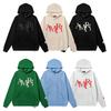 9273 Amiri Spring and Autumn Loose Plus Size Thin High-quality Cotton Hooded Couple Hoodie
