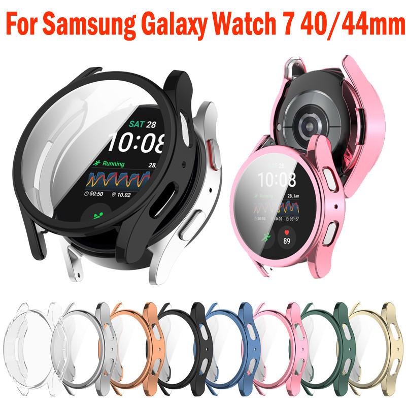 Чехол из ТПУ + нейлоновый ремешок с петлей для Samsung Galaxy Watch 7, 4, 5, 6, 40 мм, 44 мм, силиконовый бампер из ТПУ, защита экрана, полные аксессуары