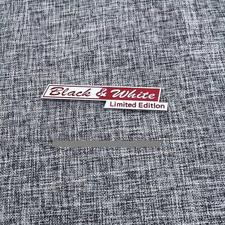Black&White Limited Edition logo for LAND ROVER Range YTYEW3 Rover rear trunk emblem Car side sticker 3D metal badge decoration