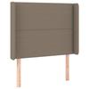 VidaXL Headboard with Ears Taupe 103x16x118-128 Cm Fabric3119434