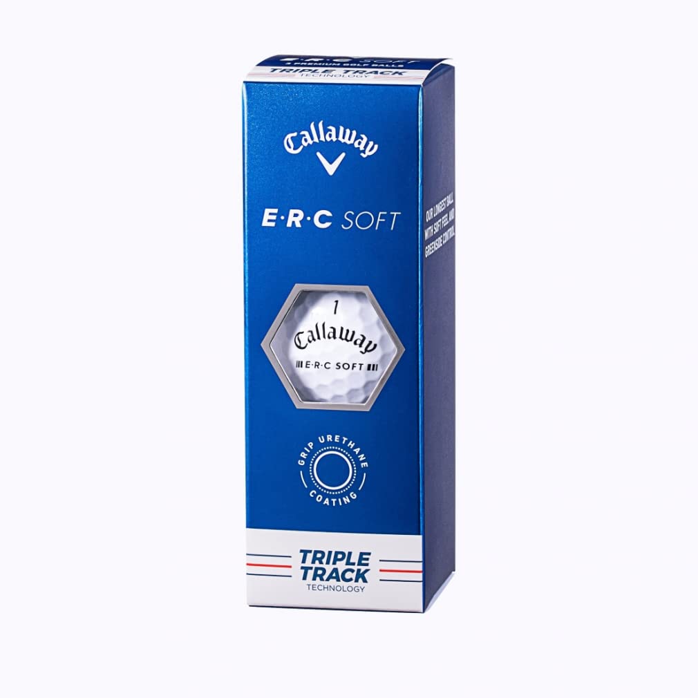 Мячи для гольфа Callaway ERC Soft, упаковка (3 шт.) (3 упаковки) (WhiteFFМужской)