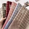 Autumn and Winter New Imitation Cashmere Plaid Scarf Women's Wind Thickened Warm Scarf Versatile Fringed Shawl