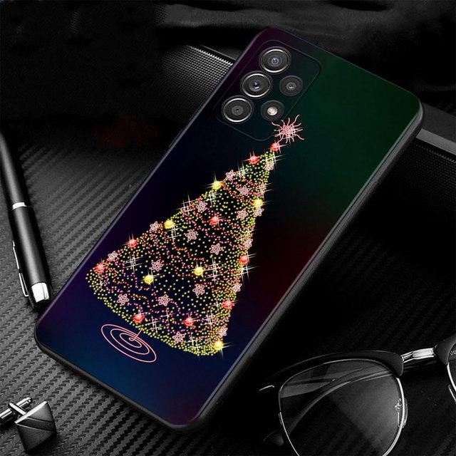 Чехол для телефона Samsung Galaxy A73 A72 A71 A12 A21s A22 A23 A31 A32 A51 A52 A52s A53 A02s, чехол с рождественской елкой и оленем