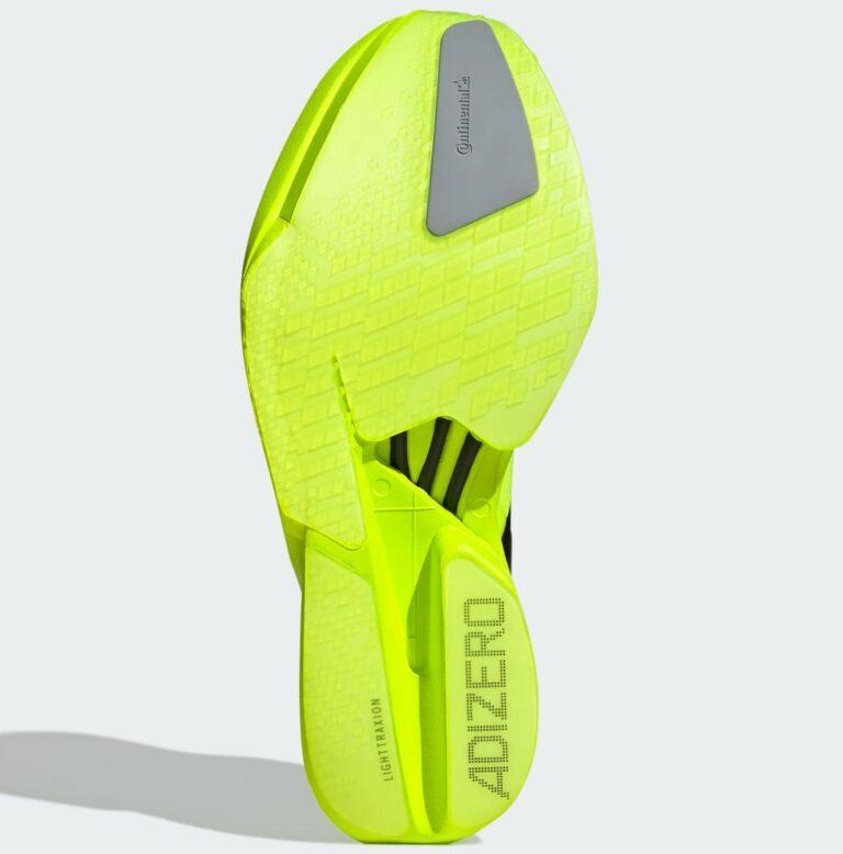 JR6364 adidas Adizero Adios Pro 4 Lucid Lemon Core Black Halo Silver (Мужской)