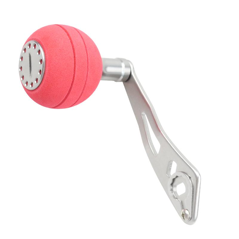EKFan Double Hole 8*5MM EVA Knob Aluminum Alloy 94MM Fishing Reel Handle for Fishing Reel Parts Left Right Hand Available Part 4