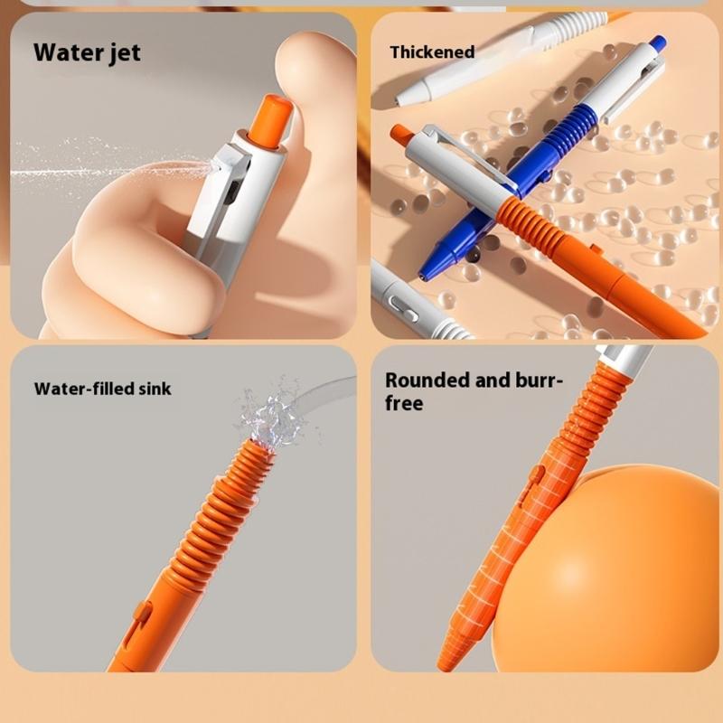 Novelty Water Sprayer Pen Toy Halloween Party Trick Props Pen Practical Joke Props Water Guns Pen for Adult and Student