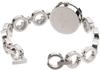 ANNE CLARK Watch 1008 Series Natural Shell Dial Natural Diamond Moving Stone Bracelet Women's (Silver/White Dial)