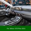 Прозрачная пленка из ТПУ для Jetour X70 Plus Автомобильные защитные наклейки на салон Центральная консоль Панель переключения передач Приборная панель Автоаксессуары