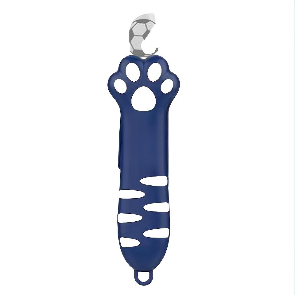 1pc Cat Paw Design Multifunctional Can, Bottle, Box Cutter Knife , Heavy Duty with Handle , Lock, Automatic Opening Mechanism