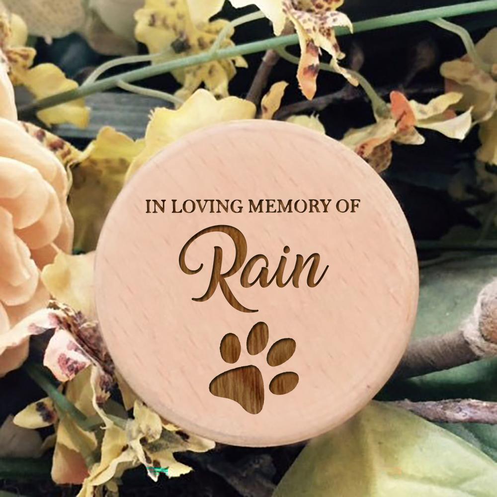 Индивидуальное имя Love Paw Printing Pet Commemorative Box Коробка для хранения собачьих зубов и шерсти Товары для животных Пропавшие питомцы Памятные подарки