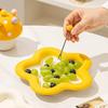 Anti-scald Mushroom Fruit Fork Creative Mushroom Fruit Fork Set Dessert Salad Fork  Ceramic Cutlery