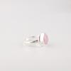 Rose Chalcedony Gemstone 925 Sterling Silver Handmade Jewelry Designer Ring Gift For Girls RR-76-19