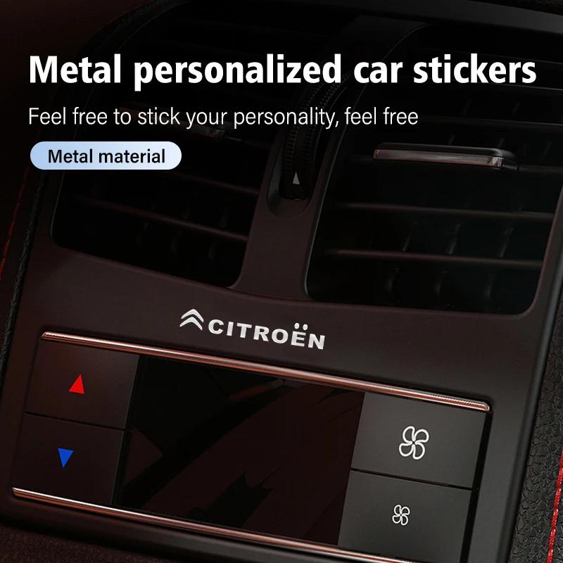 AEF3 Car 3D Metal Emblem Sticker for Citroen DS5 DS7 C1 C3 C5 C6 C8 Xsara Picasso Berlingo Jumpy Car Interior Decor Styling Decals