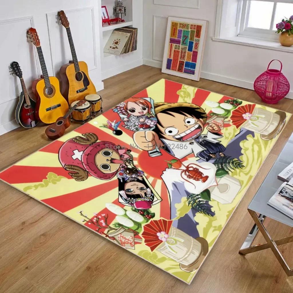 2026 One Piece Luffy Chopper 3D Carpet Living Room Home Anti Slip Chair Mat Rug Kitchen Mat Sofa Table Rug Girls Boys Room Rug