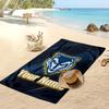 Индивидуальное пляжное полотенце Warrington Wolves, Напечатайте свое имя/текст, Легкое впитывающее полотенце для плавания, путешествий