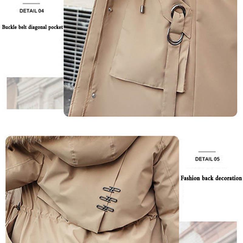 Однослойная трехслойная женская куртка средней длины со съемной подкладкой, хлопковая стеганая куртка с бархатной утолщенной талией, стеганая куртка