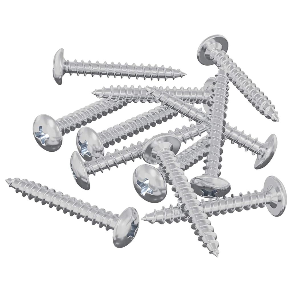 Wood Screws 8451 pcs Silver Steel