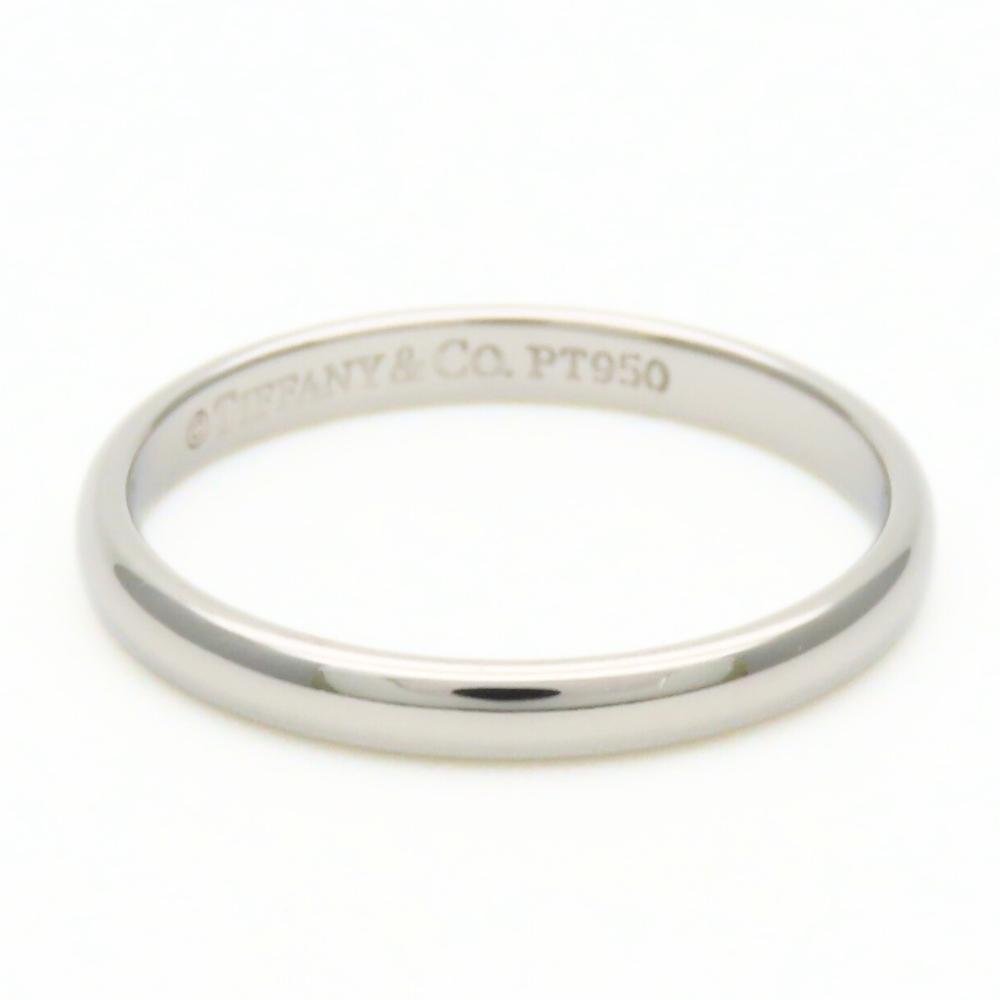Used TIFFANY&Co. Ring Wedding band EU#46.5 Pt950Platinum 2.0g Platinum simple