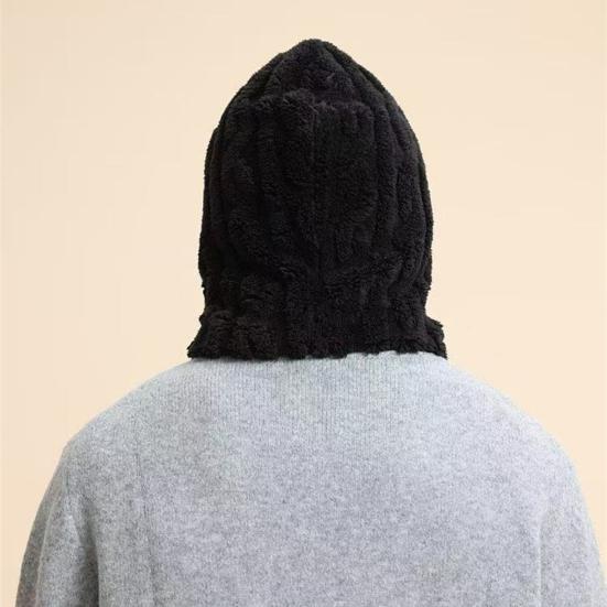 Флисовый балаклава для женщин Зимний цельный набор шапка-шарф Ветрозащитный лыжный подшлемник для лица