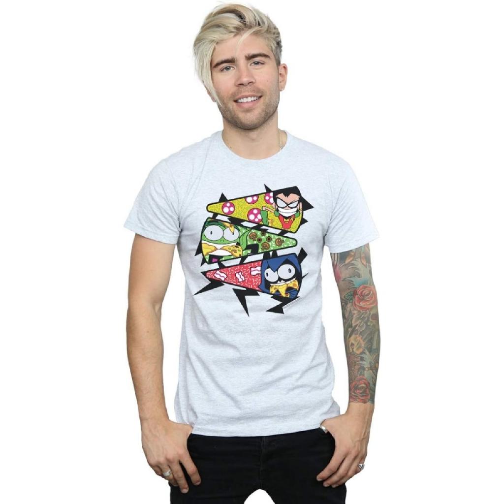 Мужская футболка DC Comics Teen Titans Go Кусочек пиццы Спортивно-серый XX-Large