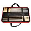 8PCS Barbecue Skewers Stainless Steel BBQ Roasting Sticks with Wood Handle for Camping Grill