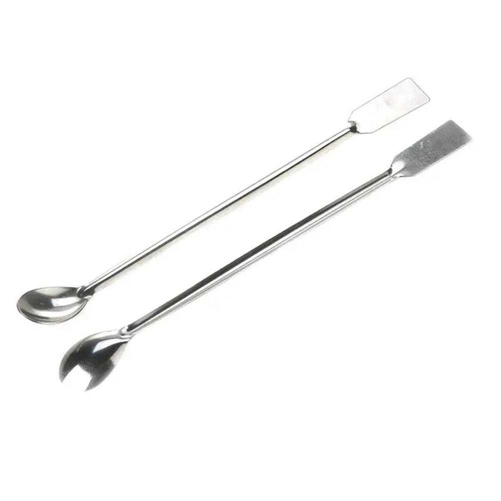 Double End Lab Sampling Spoon Spatula Stainless Steel 20cm 2 Pieces for Safe and Efficient Transfer of Materials in Labs