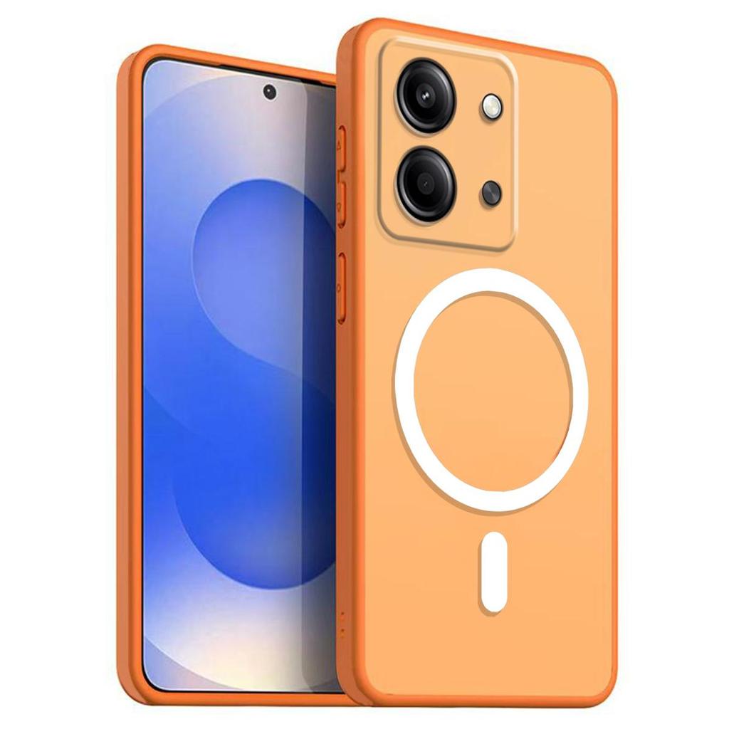 Магнитный железный кольцевой чехол для телефона для Xiaomi POCO C85 Матовый мягкий ТПУ Ударопрочный чехол