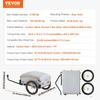 Bike Cargo Trailer, 100 lbs Load Capacity, Heavy-Duty Bicycle Wagon Cart, Foldable Compact Storage with Universal Hitch, Waterproof Cover, 16" Wheels,