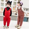 Winter Children Warm Overalls Autumn Girls Boys Thick Pants Baby Girl Jumpsuit for 1-5 Years Kids Ski Down Overalls