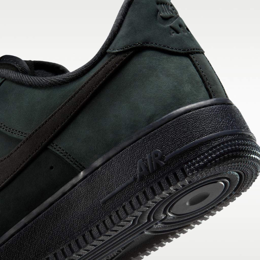 Nike Air Force 1 Low '07 WB Тройной черный Нубук