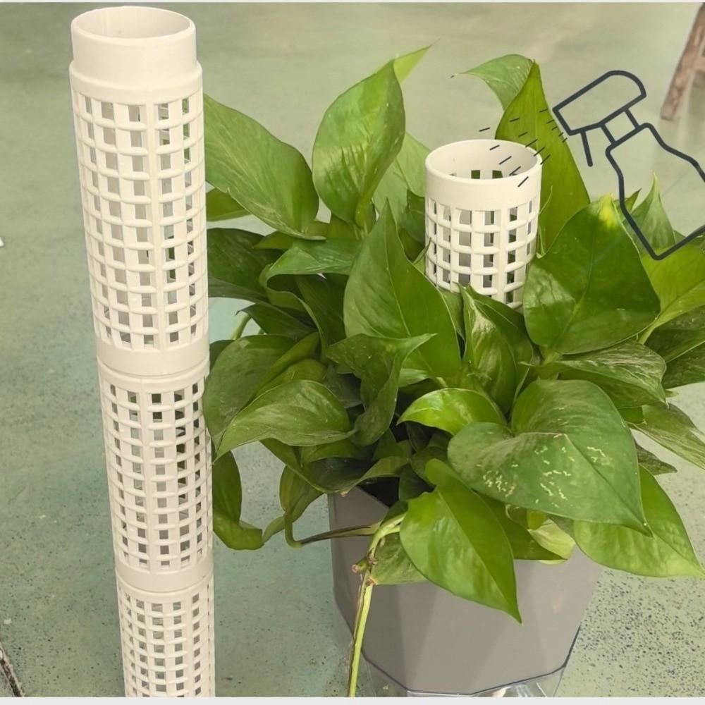 2pcs Plastic Moss Pole Combinable Plant Growth Stand Durable Vertical Plant Columns Indoor Plants