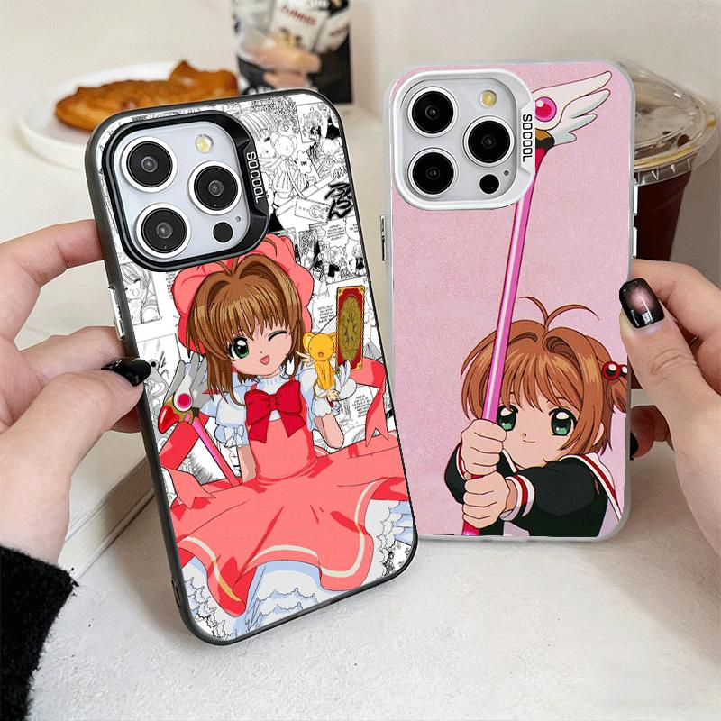 Мягкий чехол для телефона аниме CardCaptor Sakura для iPhone 15 16 17 Pro Max 17Air 16E 14 Plus 13 12 Mini Ударопрочный чехол Задняя панель