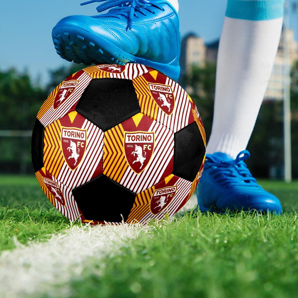 1 шт. Футбольный мяч Torino FC размер 5 PrahaМяч для мини-футбола Цветной Для всех возрастов Машинная строчка ПВХ Готов к соревнованиям Прочный Высокий отскок