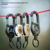 Многофункциональный тактический выдвижной брелок с легко вытягиваемым тросом, предотвращающим потерю, для кемпинга