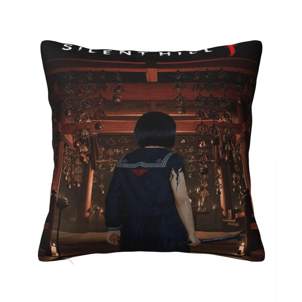 Living Room Decorations Silent Hill F Horror Game Pillowcase Merch Pillow Covers Zippered Multi Size