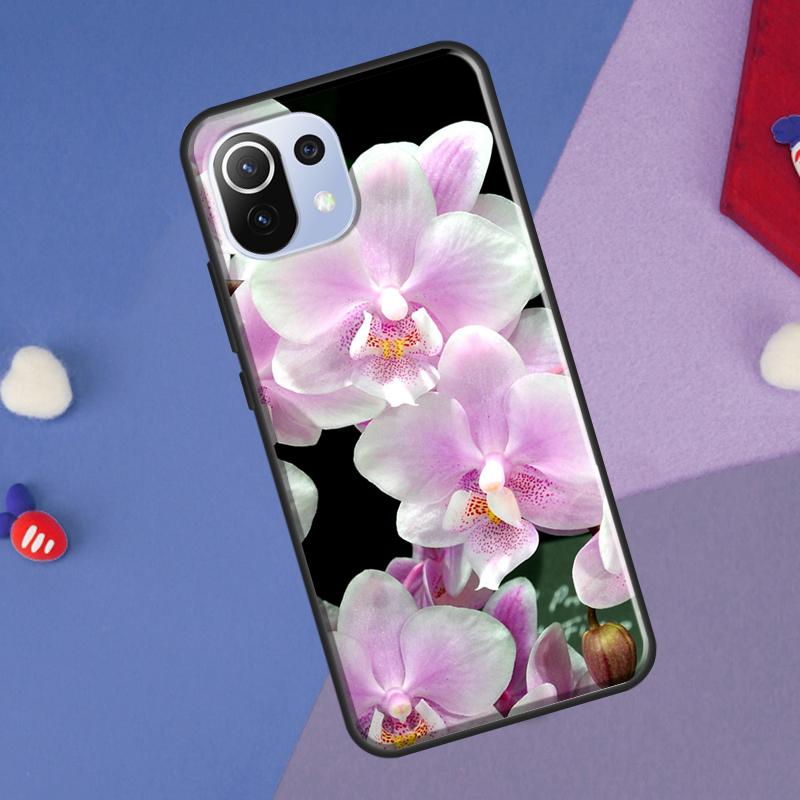Цветной чехол с цветами орхидеи для Xiaomi 14 Ultra 13 11T 12T 13T 14T Pro POCO X6 X7 Pro X3 X5 F3 F5 F6 M6 Pro