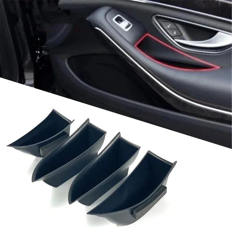 Для Mercedes Benz S-класса W222 S320 S350 S400 S500 2014-20 LHD Автомобильные аксессуары Ручка двери Ящик для хранения Держатель для телефона Лоток Карман