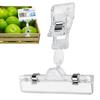 Price Tag Holder Swivel Plastic Label Clips for Retail Store Supermarket Display Business Card Holder Durable Clear Rack