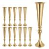 VEVOR 12 PCS Wedding Flower Vase, 55 cm Tall Trumpet Flower Table Centerpieces, Banquet Vases Easy Installation