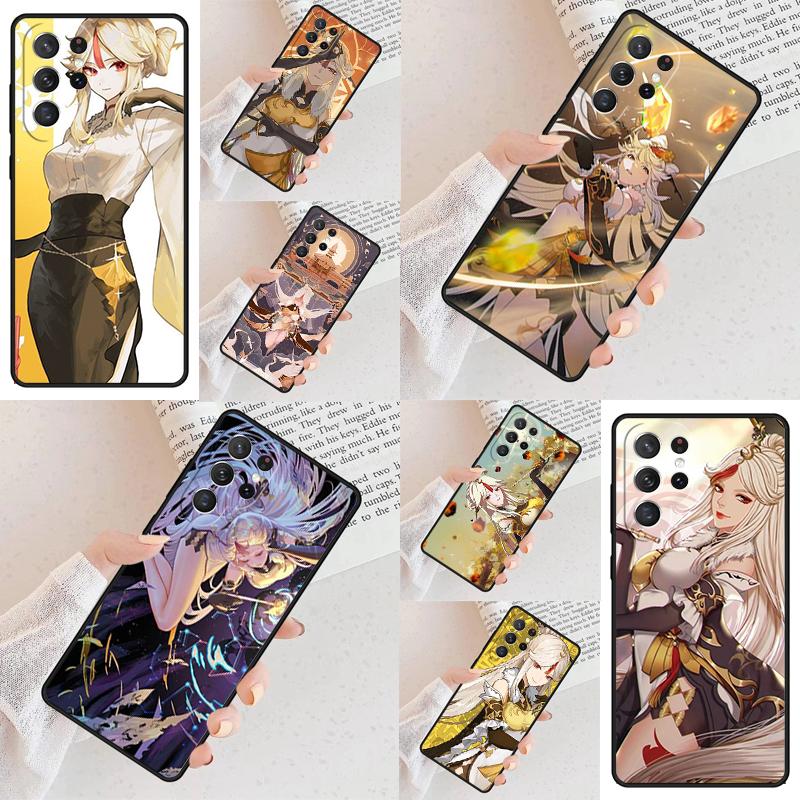 Чехол для телефона Ningguang Genshin Impact для Samsung Galaxy S26 Ultra S25 S24 S23 S22 S21 S20 Note10