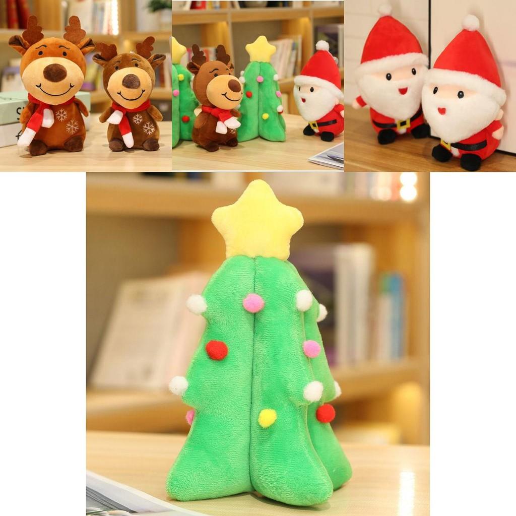 Очаровательный Рождественский Санта Клаус Лось Рождественская Елка Плюшевая Игрушка Мягкая Набивная Кукла Детский Подарок для Объятий