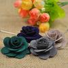 Unisex Camellia Flower Handmade Boutonniere Stick Brooch Pin Suit Decor Gift KTY