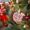 2 шт. Рождественские украшения с номером 67, праздничный узор в виде леденца, подвесной декор для рождественской елки или автомобиля, дома, для праздничных вечеринок, легко подвешивать, рождественские подарки
