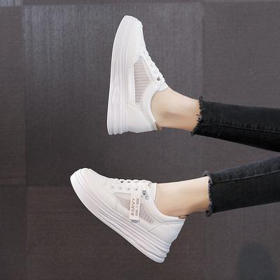 Женская обувь 2025 Летняя дышащая сетчатая обувь на платформе Удобная повседневная обувь Легкие кроссовки Женские туфли на плоской подошве Zapatillas De Mujer