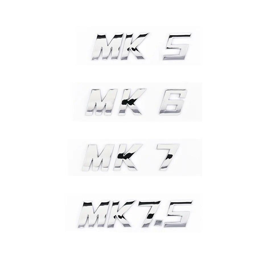 3D ABS буквы MK5 MK6 MK7 MK7.5 эмблема автомобиля значок наклейка для VW volkswagen GOLF автомобиль крыло багажник задняя наклейка