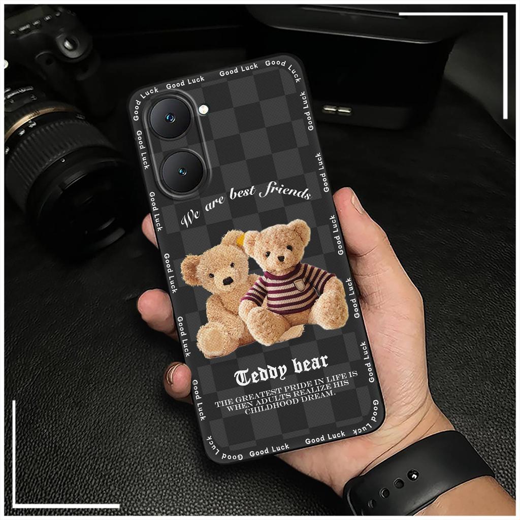 Full Wrap Phone Protector Phone Case For VIVO T3 Lite 5G/IQOO Z9 Lite 5G Anti-dust Anti-knock Soft Case Graffiti Cute